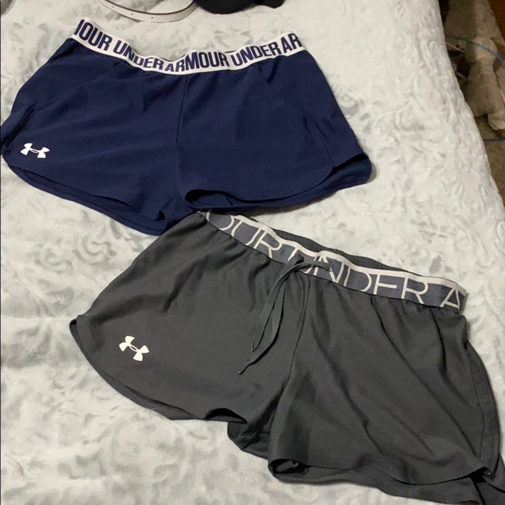 2 pairs of under armour shorts